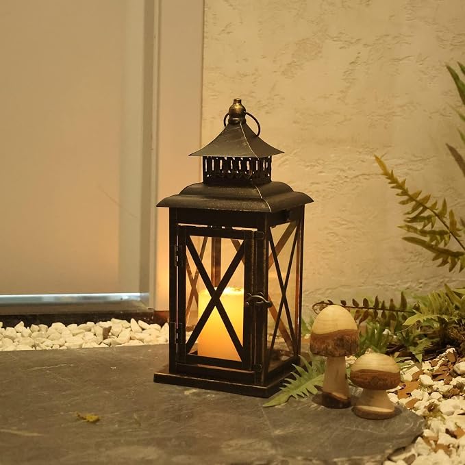 Lantern Decorative Indoor & Outdoor, Large Hanging Candle Lanterns Home Decor - Image 9