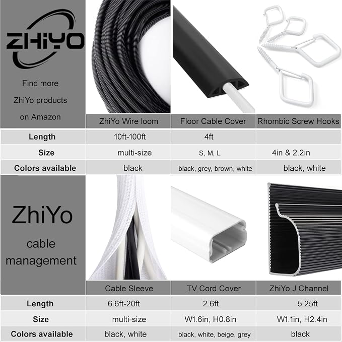 20FT 1/2 inch Wire Loom Split Tubing Auto Wire Conduit Flexible Cover Black | - Image 7