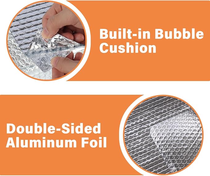Double Reflective Insulation Roll, 23.6 in X 10 FT Window Insulation - Image 3