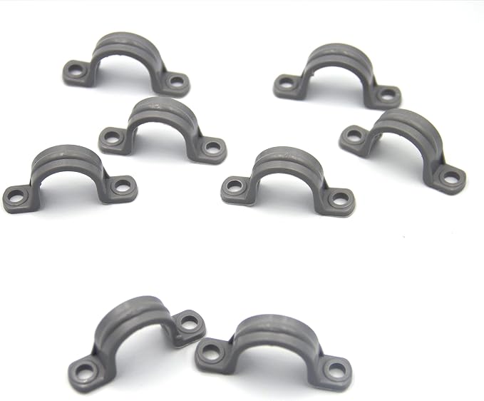 ISPINNER 12pcs 3/4 Inch PVC Pipe Straps, 2 Holes Plastic Conduit Strap - Image 5