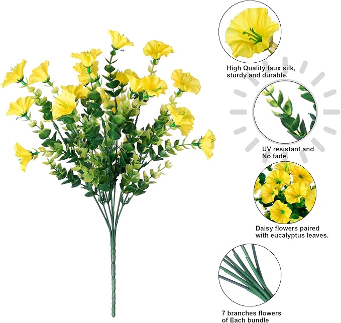 Artificial Flowers for Outdoors Fake Flowers Plants for Spring Summer Decor - Image 7