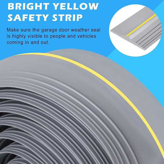20Ft Universal Garage Door Bottom Threshold Seal Strip - Image 5