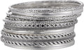 16Pcs Gold Bangle Bracelets for Women - Multi Layer Stackable Textured Bracelets Boho Jewelrys Set.