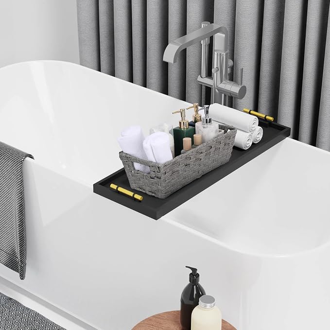 2-Pack Plastic Wicker Toilet Paper Baskets, 15.75"x6.75"x4.75", Toilet Tank - Image 5