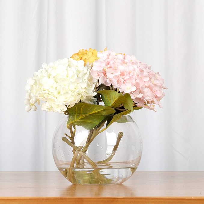 WGV Bowl Glass Vase, Diameter 10", Height 8", Open Width 6", 1 Piece - Image 6