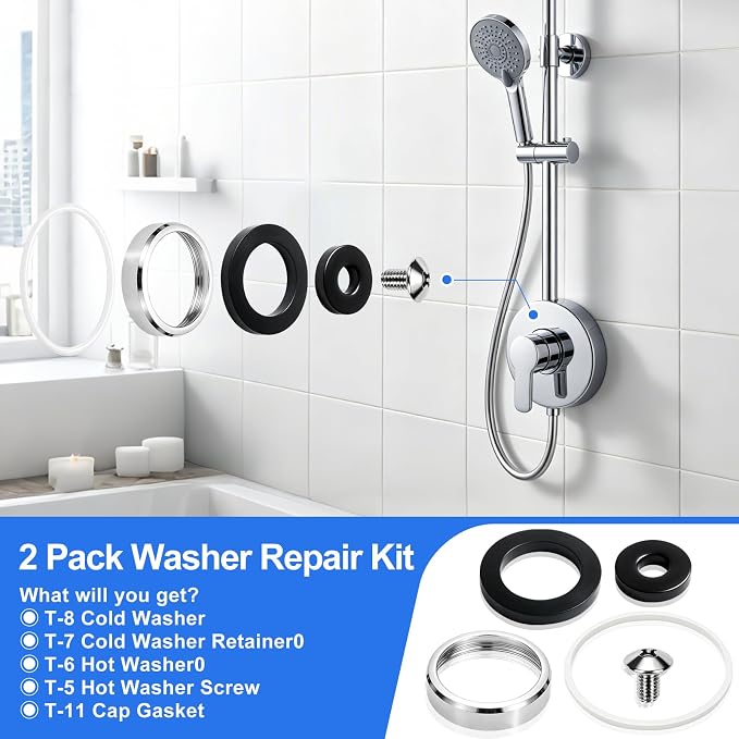 1 Pack TA-9 Washer Repair Kit, Compatible - Image 6