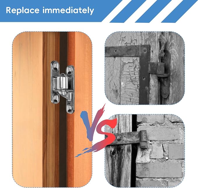 304 Stainless Steel Gate Hinges 5/8" Heavy Duty Door Hinges 600LB Capacity No - Image 6