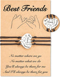 Tarsus Best Friend/Sister Bracelets for 2/3 Heart Matching Bracelets Gifts for Women Girls