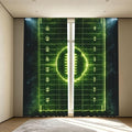 Football Night Art Window Curtains 2 Panels Set, 52 X 84 Inch Polyester Drapes by Unknown
