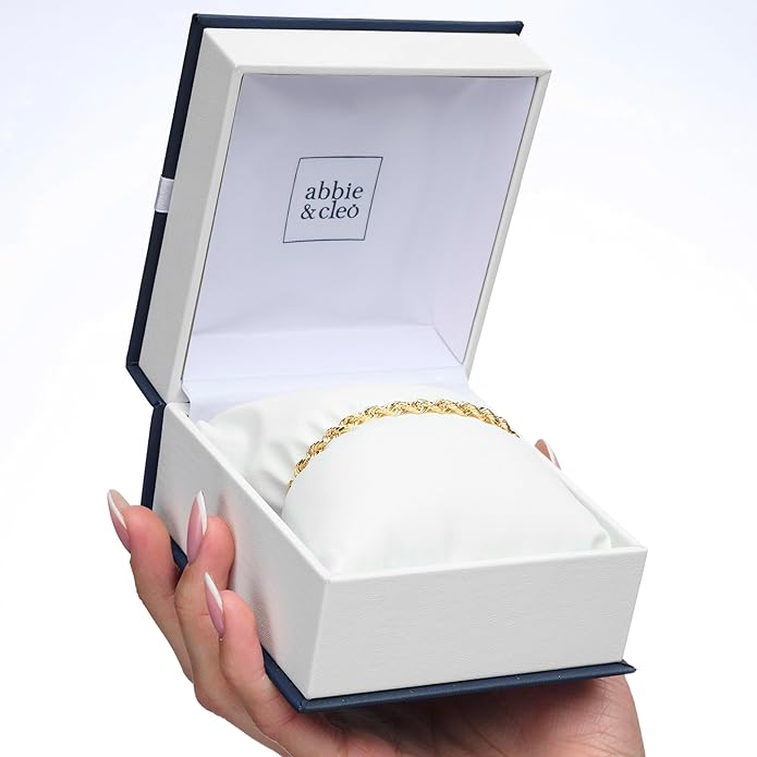 Gold Rope Chain Bracelet for Men & Women – 100% Real 10k or 14k Gold, Lightweight, Premium Craftsmanship