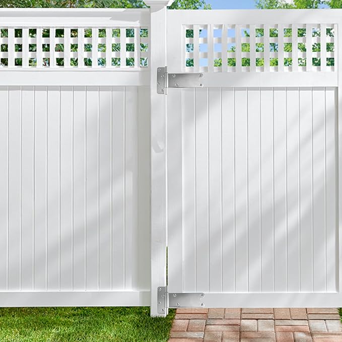 6 Pack 8” Door Hinges, 300 Lbs Capacity Heavy Duty Gate Hinges | T Gate Hinges - Image 6