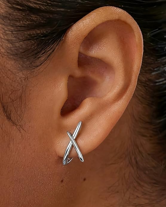 Gold Earrings for Women Trendy,14K Gold Stud Earrings Dainty Earrings Simple Minimalist Gold Earrings Hypoallergenic Earring for Women Gifts