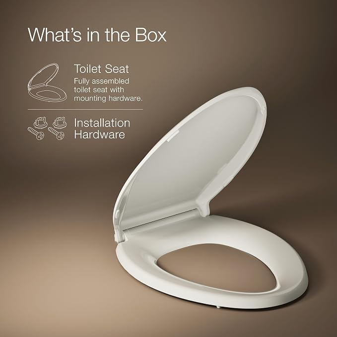 KOHLER 4636-RL-47 Cachet ReadyLatch Elongated Toilet Seat Slow Close, Soft - Image 11