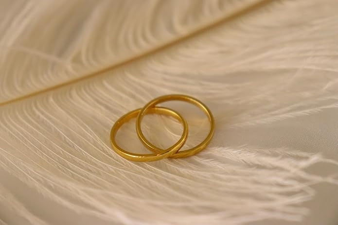Elegant 18K Gold Plated Stainless Steel Ring – Fine Metal-Plated Jewelry with Durable, Scratch-Resistant Design for Daily Wear & Special Occasions