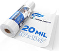 White Plastic Sheeting, 20 Mil 10' x 120', Crawl Space Vapor Barrier, Plastic by CrawlSpaceEncapsulation