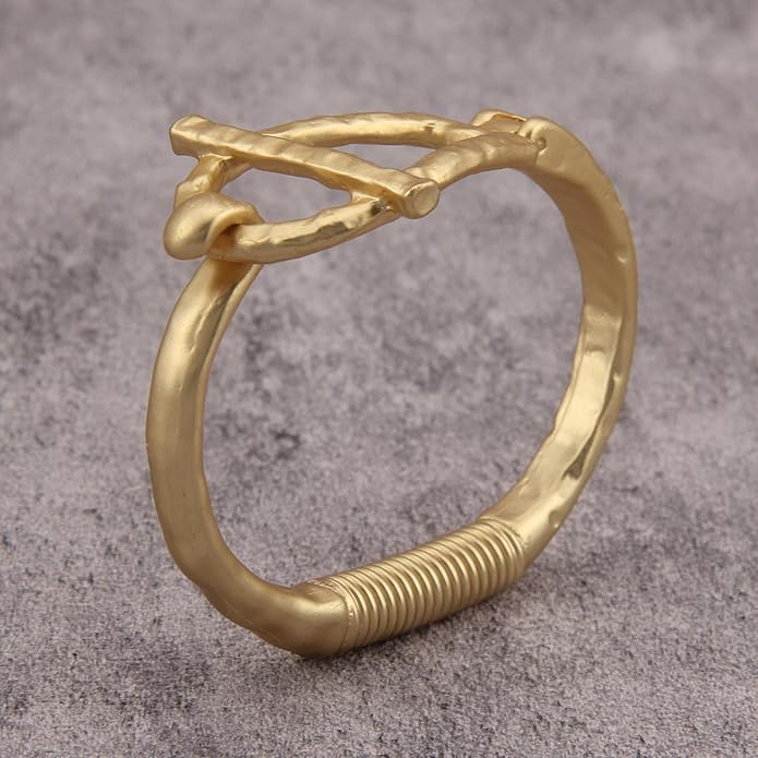 Gold Cuff Bracelet for Women Silver Beaded Bracelets Open Bangle Stackable Stretch Bead Bracelet Boho Jewelry Gifts for Wife Couple