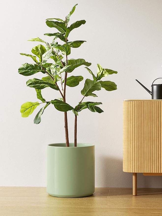 LE TAUCI 12 Inch Pot for Plants, Ceramic Planters for Indoor Plants, - Image 3