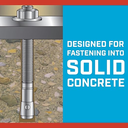 Red Head TruBolt 1/2 x 3-3/4" Heavy-Duty Wedge Concrete Anchors - Image 3