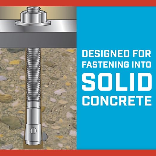 Red Head TruBolt 5/8 x 5 Wedge Concrete Anchors - Image 3