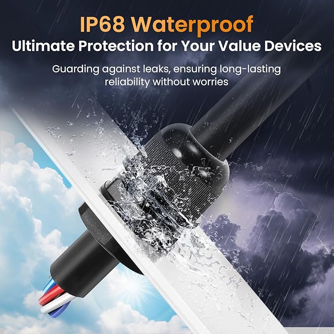 QILIPSU 12pcs 1/2" NPT Cable Gland Waterproof IP68 Nylon Cable Pass Through - Image 2