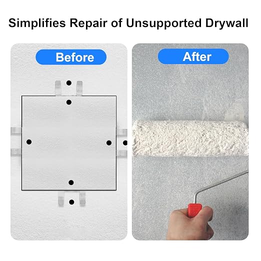 FTVOGUE Drywall Repair Clips for 1/2 Inch 5/8 Inch Panels, Stainless Steel - Image 7