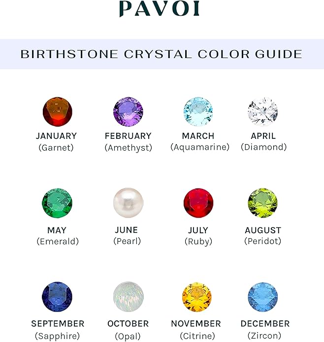 PAVOI 14K Gold Plated Crystal Birthstone Rings | Rings For Women