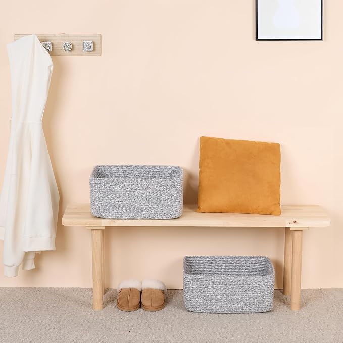 MiniArk Large Storage Baskets for Organizing, Baby Nursery, Toy Bins Box - Image 6