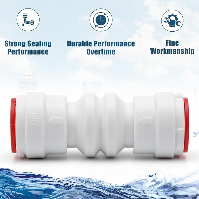 Ozmosis 3/8" Push To Connect Check Valve Straight and Durable - Image 2