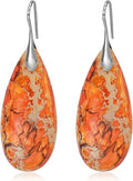 Natural Stone Earrings Waterdrop Stone Dangle Earrings for Women