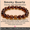 AD Beads Handmade Gemstone Stretch Elastic Bracelet Crystal Healing Reiki Nature's Beauty and Spiritual Essence Unisex