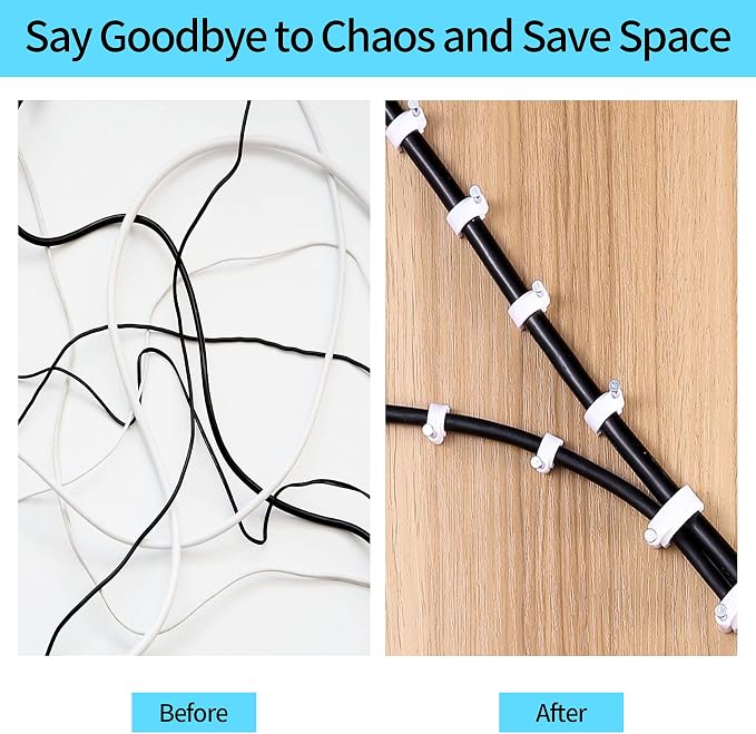 Abnii Cable Nails Clips, 4mm 6mm 8mm 10mm, Wire Wall Clips, Cable Tacks Coax - Image 3