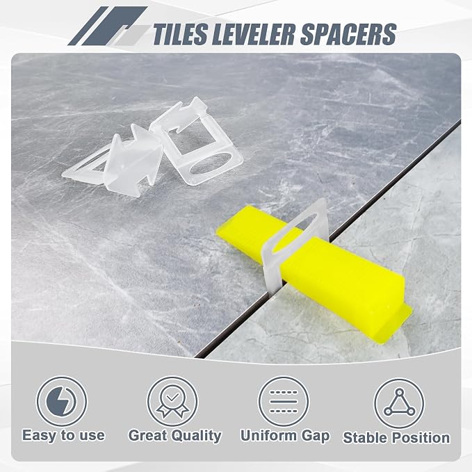 Storystore 4500pcs Tile Leveling Clips 1/8 Inch Tiles Spacers - Image 6