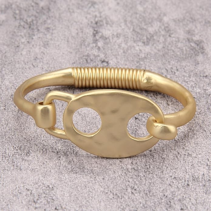 Gold Cuff Bracelet for Women Silver Beaded Bracelets Open Bangle Stackable Stretch Bead Bracelet Boho Jewelry Gifts for Wife Couple
