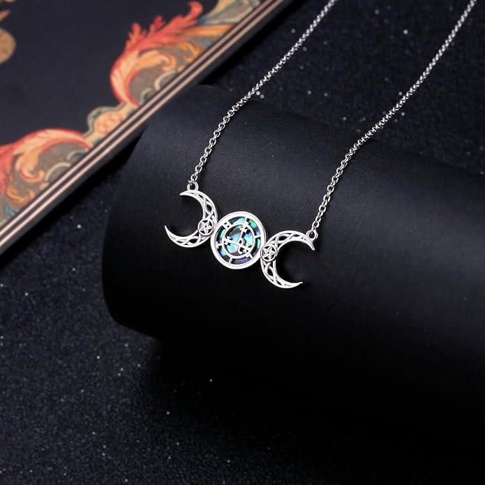FLYOW S925 Sterling Silver Dainty Butterfly/Moonstone/Turquoise/Agate/Circle Choker Necklace Short Dainty Layered Pendant Necklace Jewelry for Women Girls