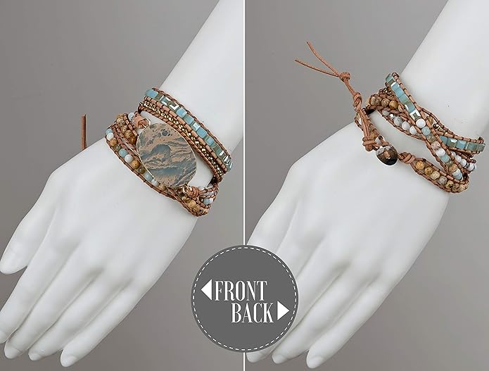SPUNKYsoul New! Dazzling Handmade Leather Wrap Bracelet Collection
