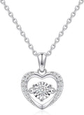 Sterling Silver Lab Grown Diamond Halo Pendant Necklace, Chain Included,ideal gift for anniversaries, birthdays, or any milestone celebration