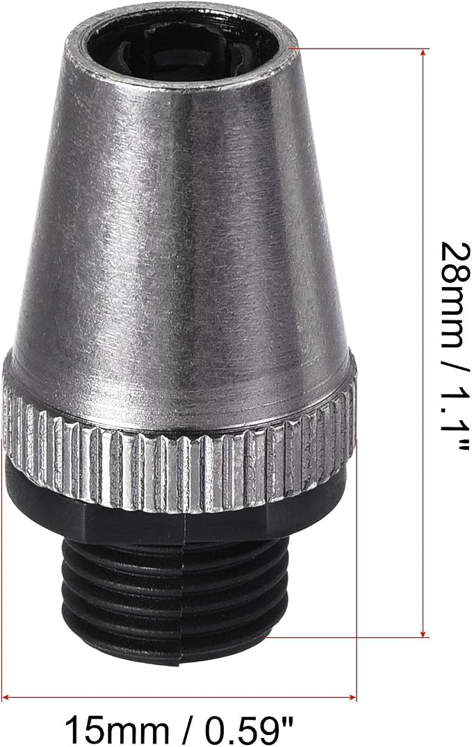 uxcell Cable Glands Strain Relief Cord Connector Grips Metal Black 10Pcs - Image 2