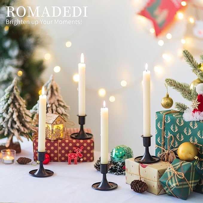Black Candlestick Candle Holders - Image 4