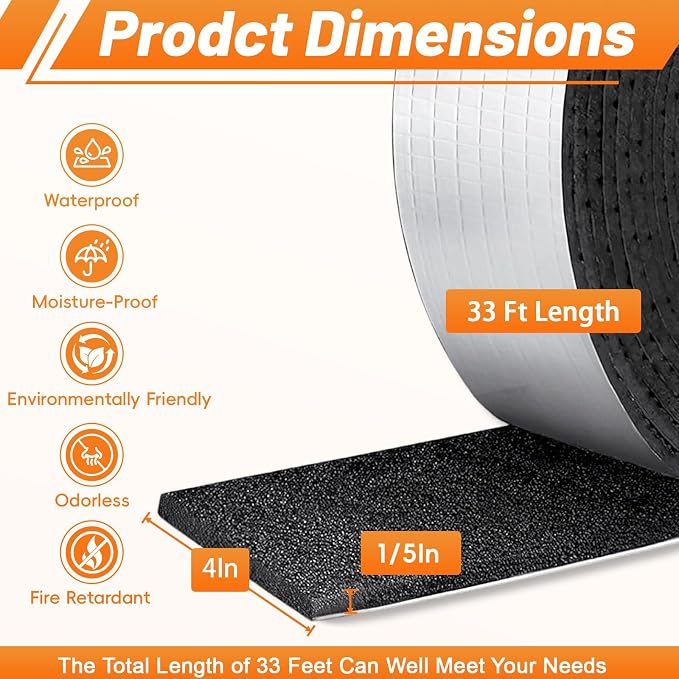 Pipe Insulation Wrap Foam Tube Self Adhesive Heat Tape - Image 3