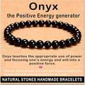 AD Beads Handmade Gemstone Stretch Elastic Bracelet Crystal Healing Reiki Nature's Beauty and Spiritual Essence Unisex