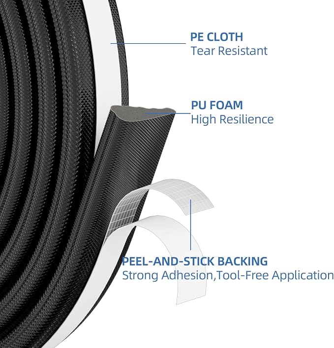 196”Wedge Weather Stripping Door Seal Strip - Image 7