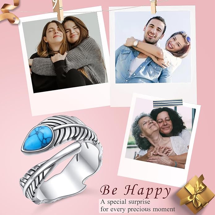 Hamsa Hand of Fatima Lotus Evil Eye/Love Heart/Butterfly/Rose Spoon Adjustable Open Rings 925 Sterling Silver Statement Ring Jewelry Gifts for Women