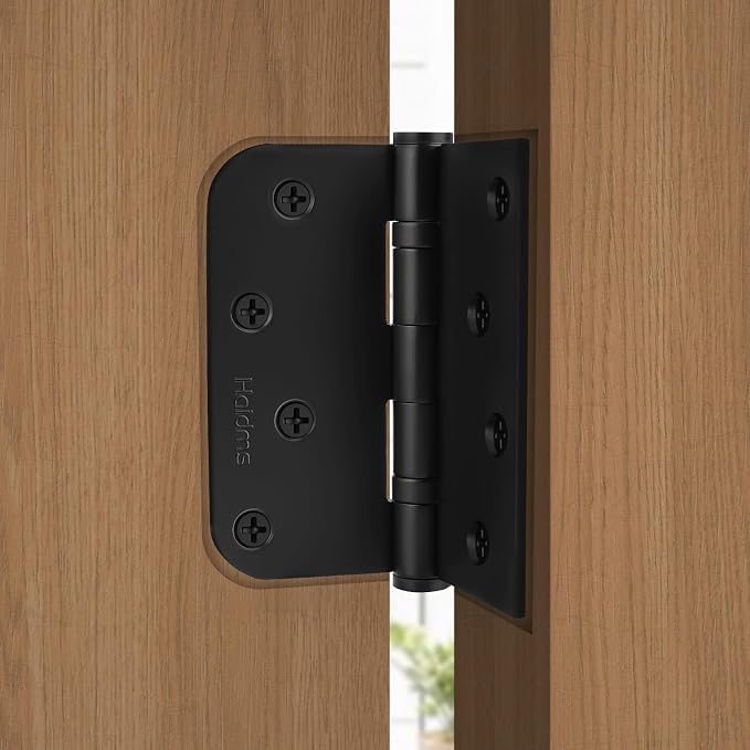 6pack Heavy Duty Matte Black Door Hinges Ball Bearing Door Hinges 4 Inch Black - Image 6