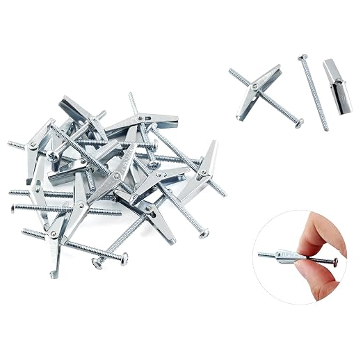 1/8 x 2 Inch Round Head Toggle Bolt and Wing Nut, Wall Anchor Bolts, Molly - Image 3