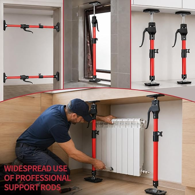 Cabinet Jacks for Installing Cabinets, 15.8" to 23.6" Adjustable Support Pole - Image 8