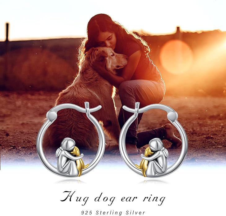 JUSTKIDSTOY Hypoallergenic Panda/Unicorn/Hummingbird/Dolphin Hoop Earrings for Women 925 Sterling Silver Animal Huggie Hoop Earrings Jewelry Gifts for Sensitive Ears