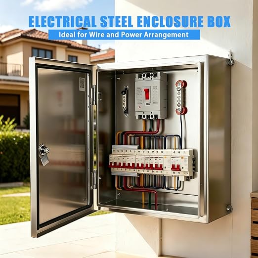 Electrical Enclosure 24x16x8, 304 Stainless Steel Enclosure IP66 Waterproof and - Image 6