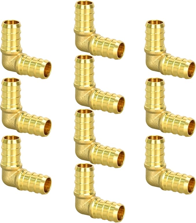 10 Pack 1/2" PEX Elbow Fittings, Brass Fittings | by RUBY.Q