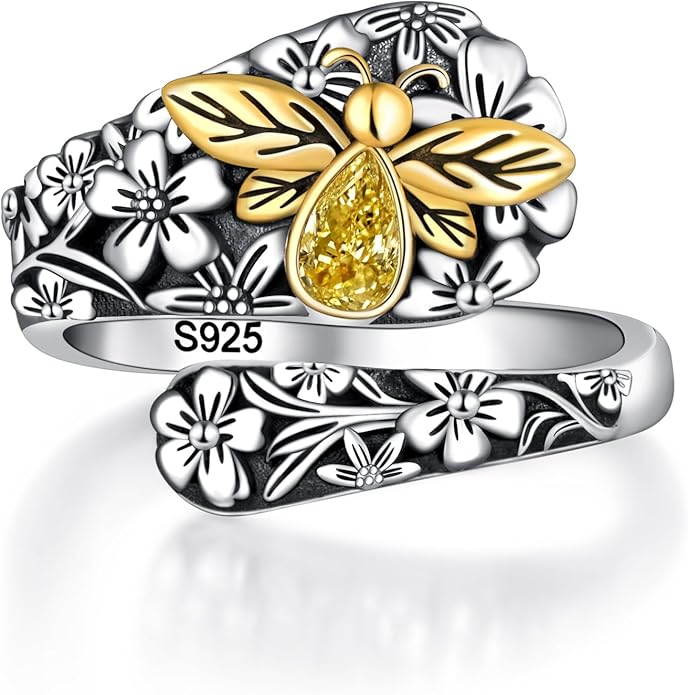 Spoon Ring for Women - Sterling Silver Thumb Vintage Antique Spoon Ring Boho Victorian Jewelry