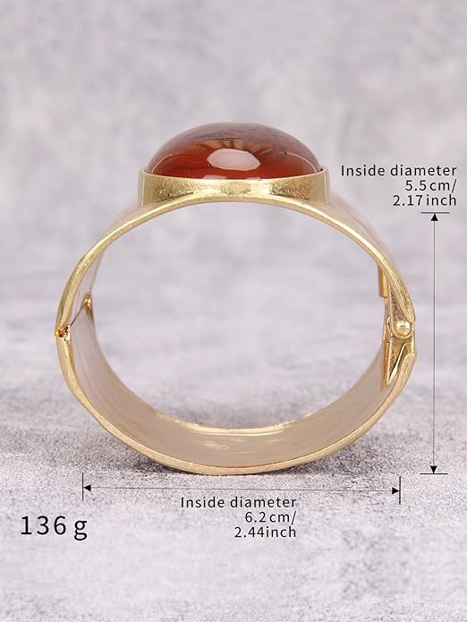 Gold Cuff Bracelet for Women Silver Beaded Bracelets Open Bangle Stackable Stretch Bead Bracelet Boho Jewelry Gifts for Wife Couple